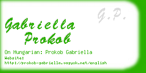 gabriella prokob business card